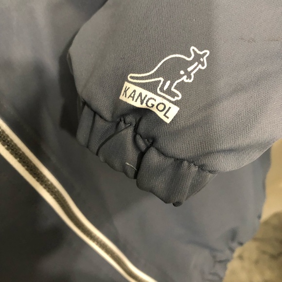 Kangol Signature British windbreaker hoodie jacket size large - Picture 3 of 8